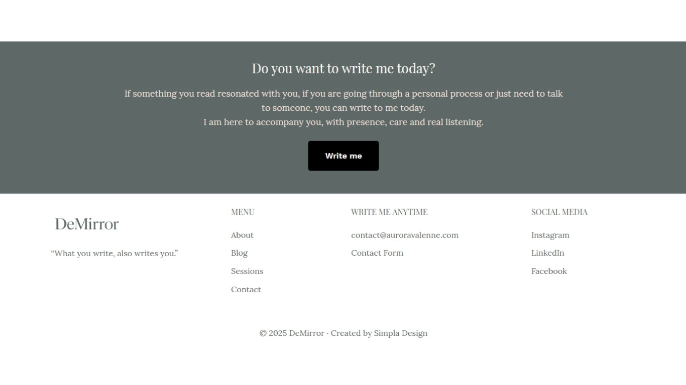 DeMirror – A serene home for your work