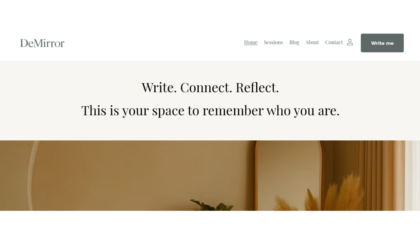 DeMirror – A serene home for your work