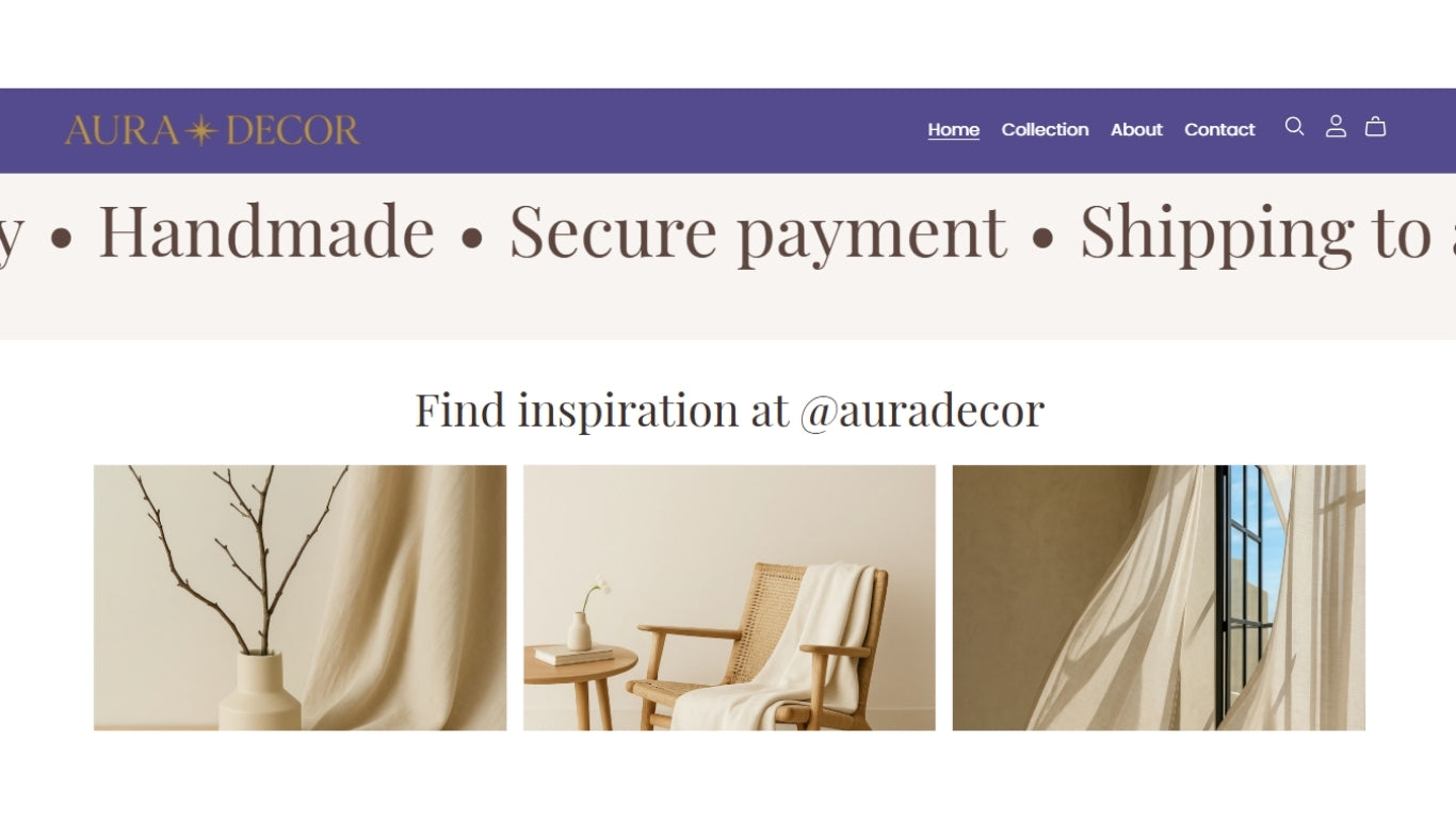 Aura Decor – A sensorial shop for decor brands