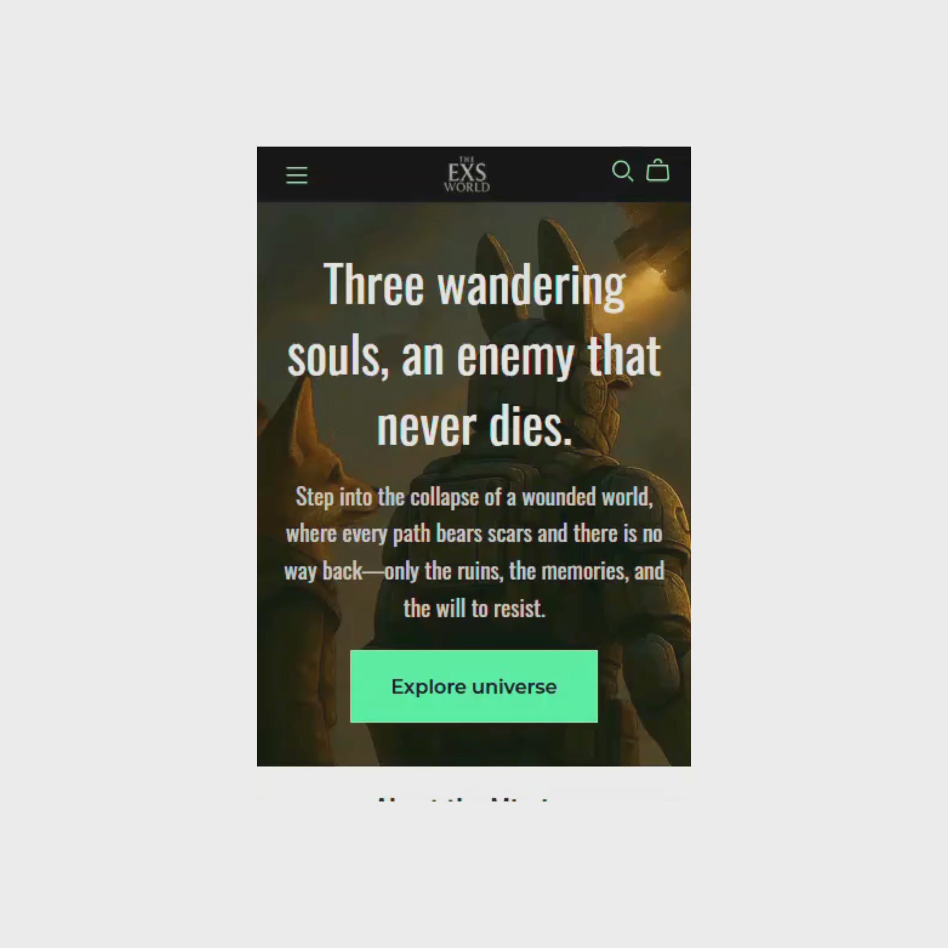The Exs World — Editorial Storytelling Demo