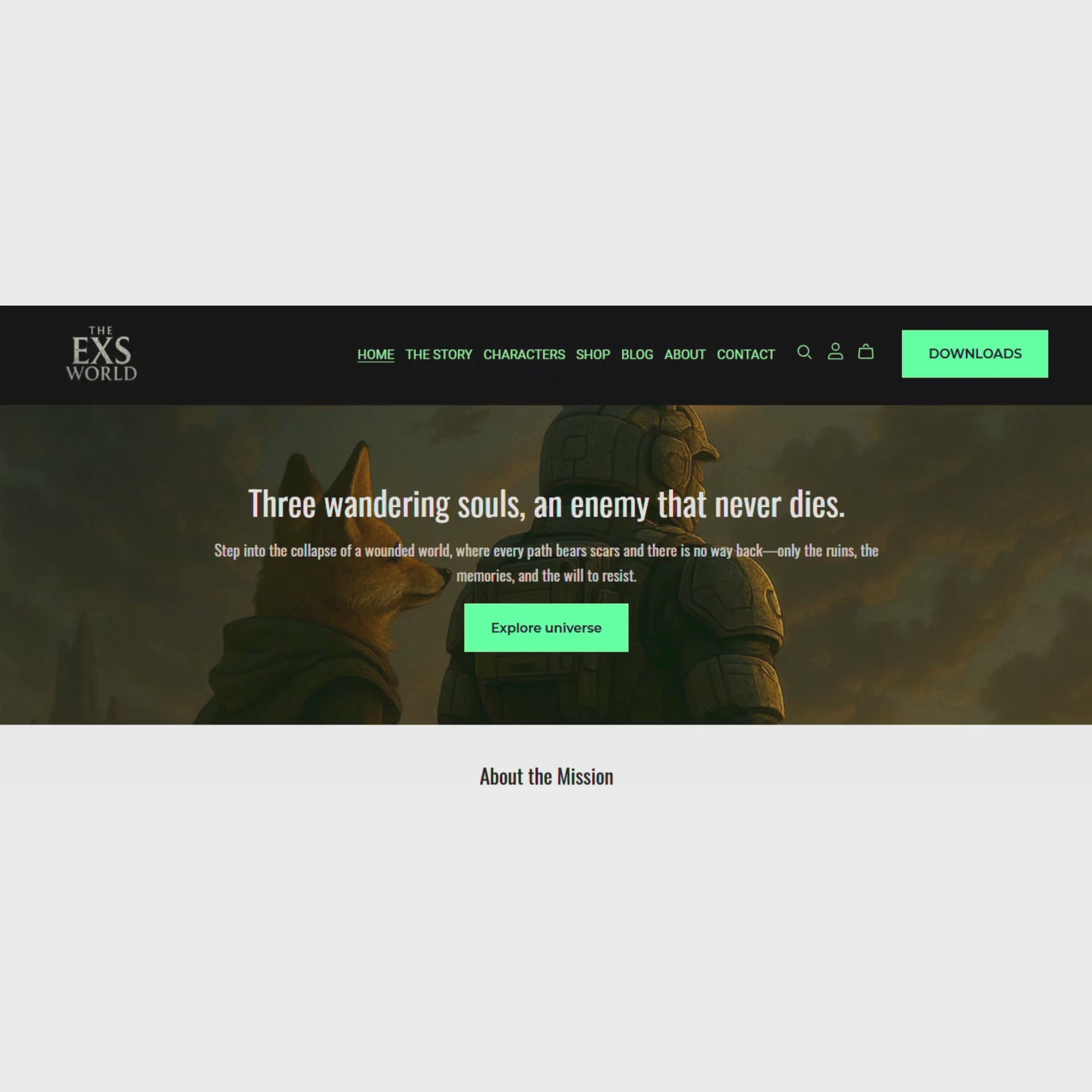 The Exs World — Editorial Storytelling Demo