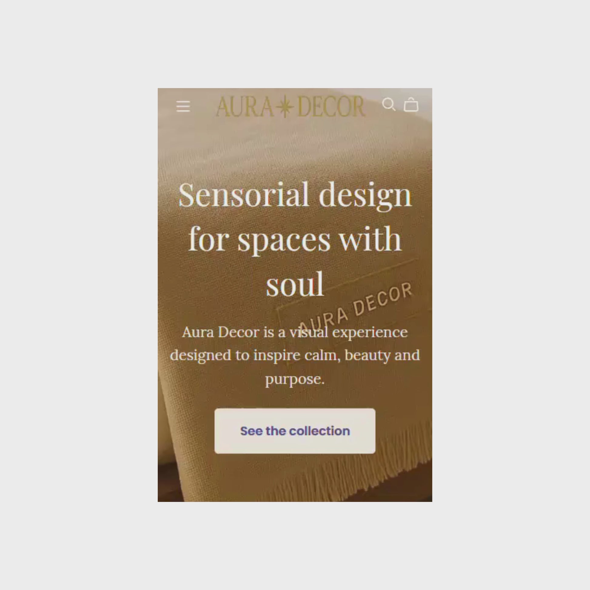 Aura Decor – A sensorial shop for decor brands